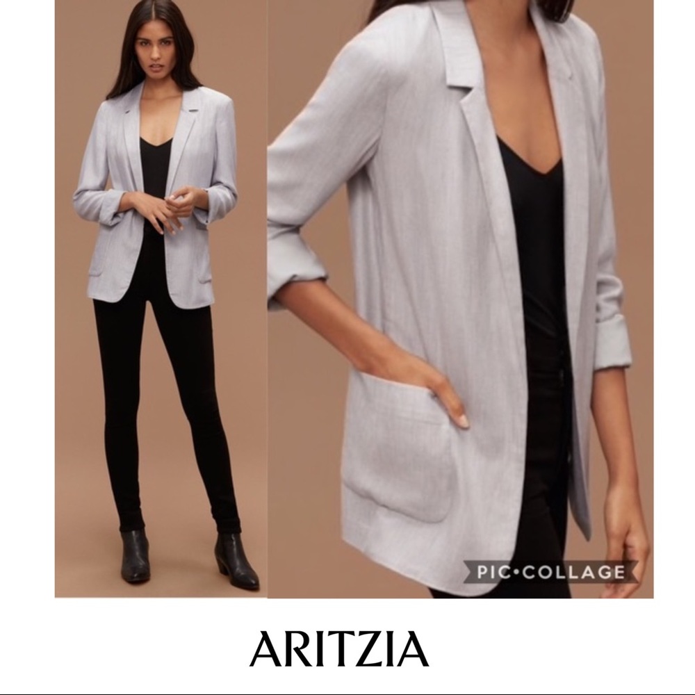 Aritzia Light Gray Blazer